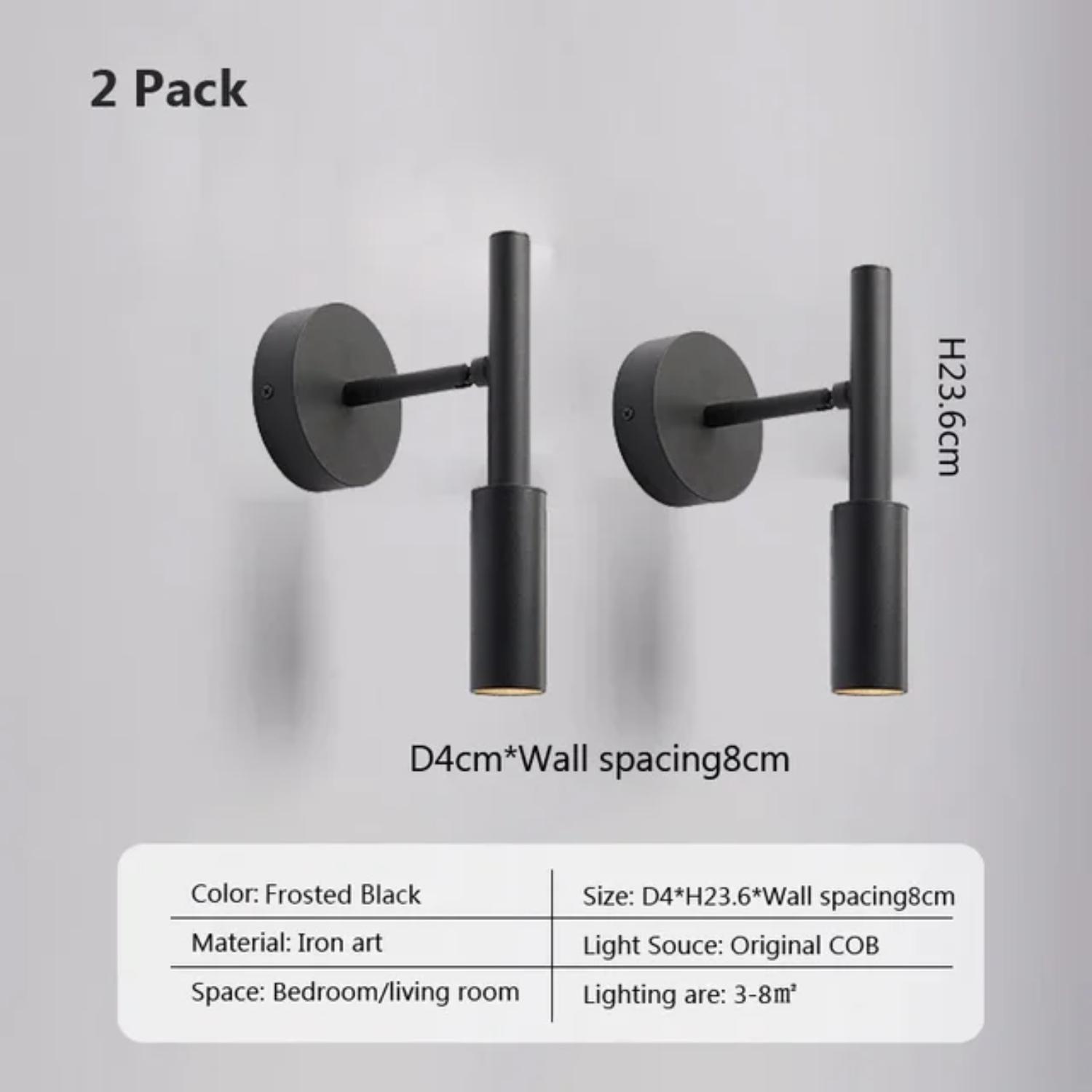 

Новый регулируемый, вращающийся, складной современный скандинавский светодиодный точечный светильник на стену для спальни, гостиной, кабинета, освещения отеля - Perfe Warm white