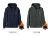 Men's Woodpecker Plus Red Knit Velvet Hoodie Jacket - Plus Size, Thin Fleece, Autumn/Winter Sports Cardigan