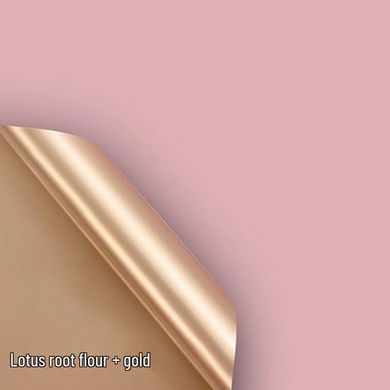 

Бумага для упаковки цветов из золотой фольги Roland - Корейский стиль, Двухцветная, Водонепроницаемая, Роскошная упаковка для букетов 57*57cm, 20 sheets