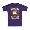 Vintage 1974 50 Years Of Being Awesome Limited Edition Birthday Unisexs TShirt