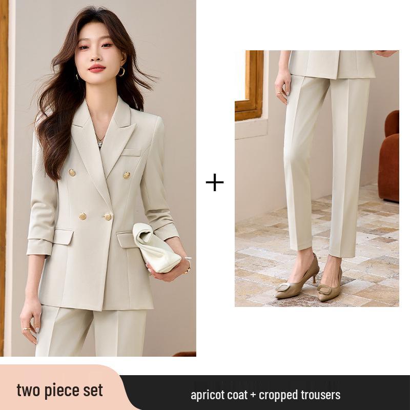 Women's 2025 High-End Professional Suit Set - Spring/Autumn Formal Wear