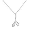 Tender Sprout Leaf Necklace: 925 Sterling Silver, Forest Style, Versatile Clavicle Chain, Exquisite Gift for Women