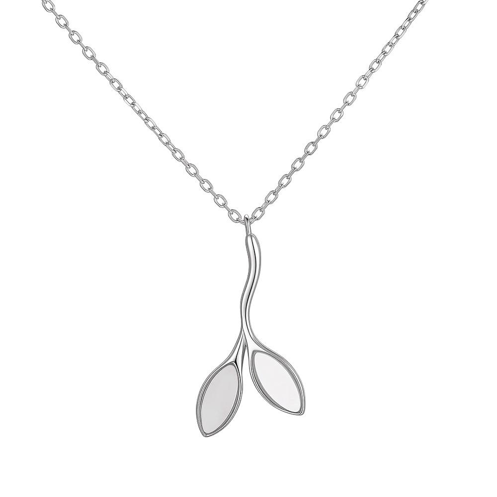 Tender Sprout Leaf Necklace: 925 Sterling Silver, Forest Style, Versatile Clavicle Chain, Exquisite Gift for Women