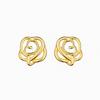 Mini Hollow Rose Cloud Stud Earrings Female French Sweet Delicate Small Sleeping Free Earrings