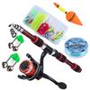 Fishing Rod Combo 1.8 Telescopic Spinning Reel Lure Line Hook Σετ για γυναίκες Παιδιά Δώρο ψαρέματος