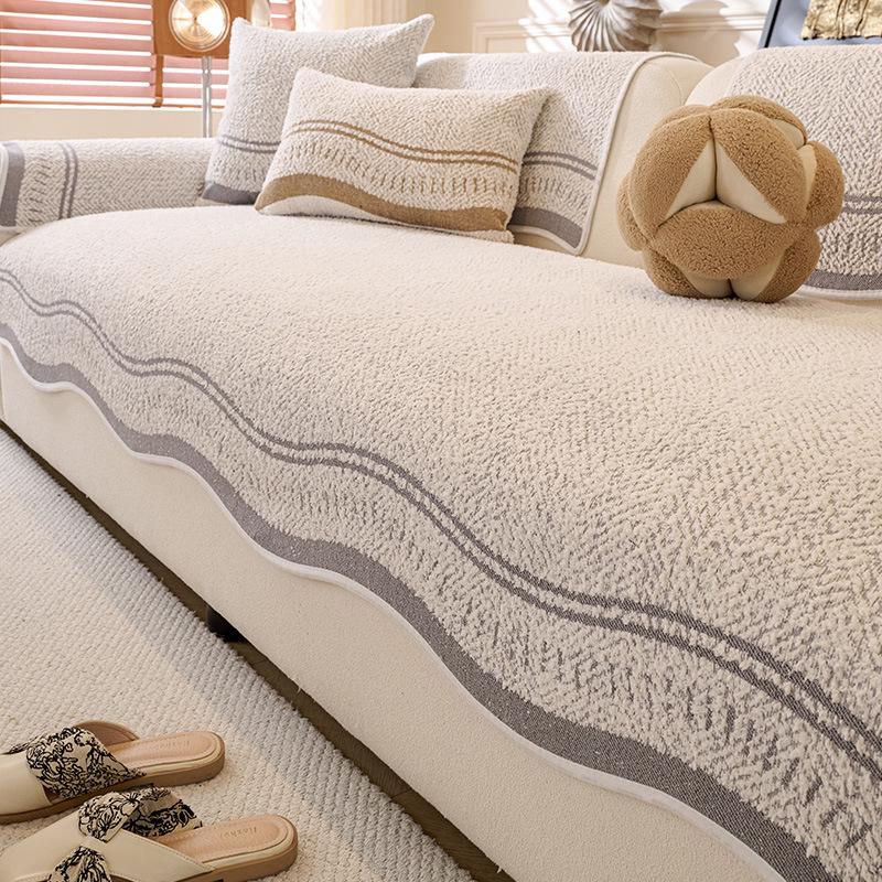 Premium Leather Sofa Cushion: All-Season, Non-Slip, Irregular Shape, Autumn/Winter 2026 Design Cover