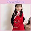 Stylish Red Pearl Bow Kids Bag Chic Fashionable Chain Wallet For Girls Perfect For Everyday Use