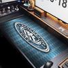 Manchester City Fußballclub Thema Premium Rutschfestes Mauspadd mit Genähten Kanten, Strapazierfähiges Gummi-Material, für Schreibtisch & Gaming Tolle Geschenke