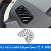 For Mitsubishi Eclipse Cross 2017-2024 2025 Carbon Fiber Front Upper Air Condition Vent Outlet Cover Trim Interior Accessories