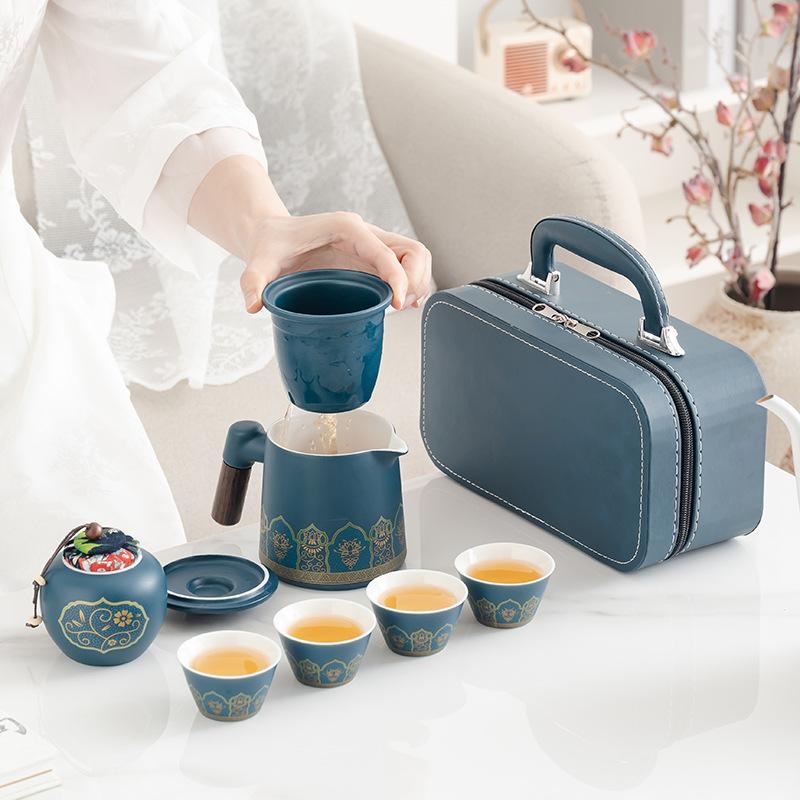 Tragbares Reise-Teegeschirr Keramik Kuaike Tasse Kung Fu Teegeschirr Souvenir für Geschäftsleute