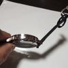 Used BULOVA AUTOMATIC Watch Silver Dial Black Band