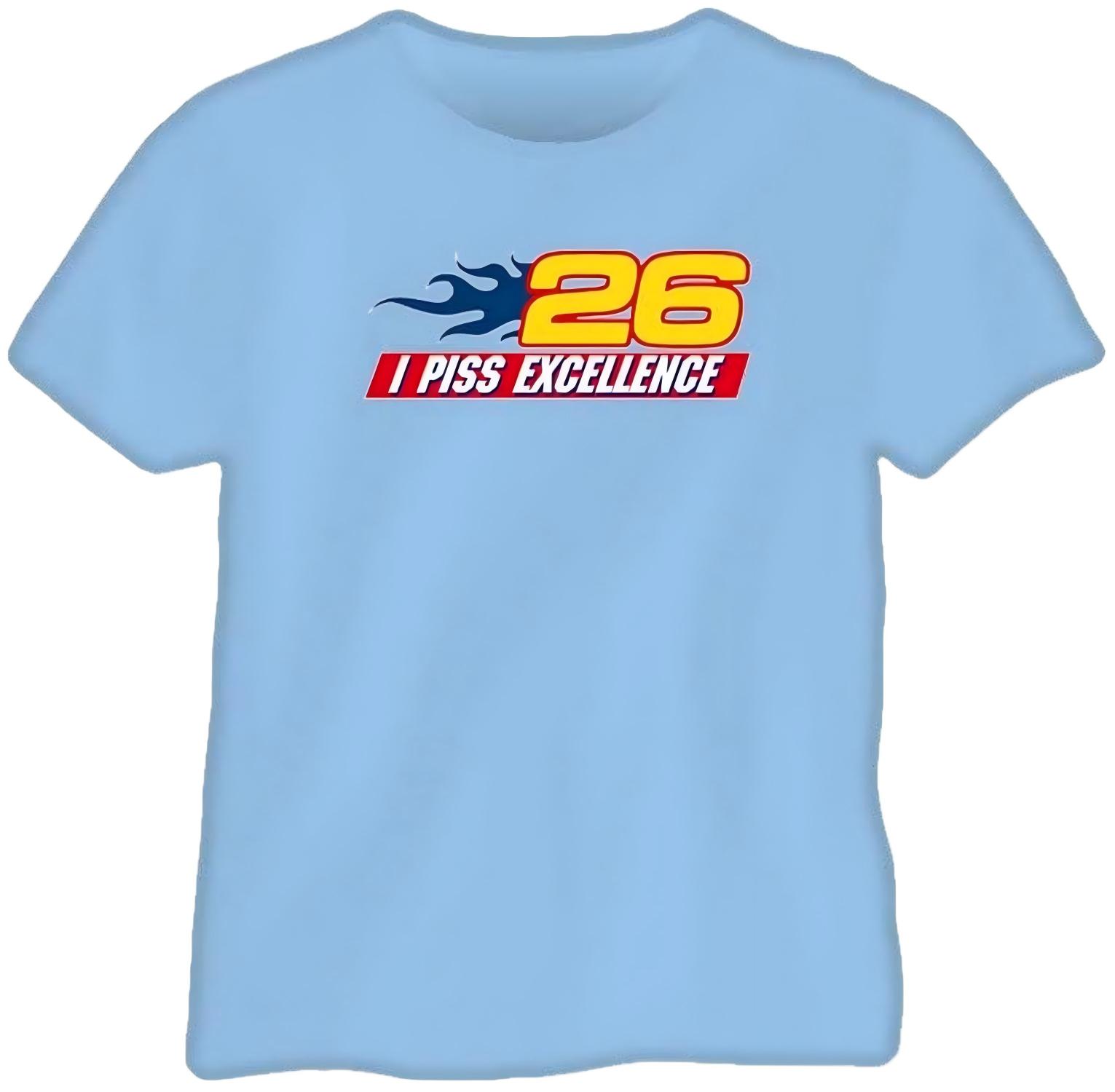 Light Blue 26 Racing Motif T-Shirt 3XL синий