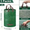 Large Capacity Gardening Fallen Leaves Collection Bag Foldable Plant Garbage Bag PP Waterproof Woven Waste Collection Bag