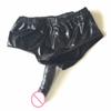 Unisex Briefs Butt Anal Plug Vagina Dildo Pants Panties Chastity Belt Thong G String Lingerie Sex Toys for Woman Couple