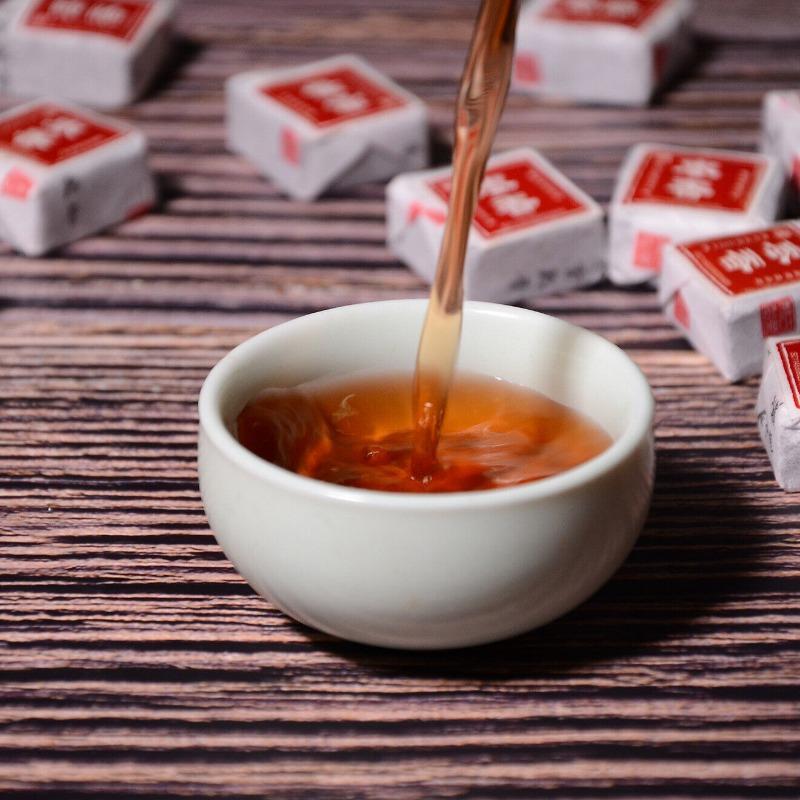 500 g Yunnan Jindian Jujube Small Square Murstein Lagret Pu-erh Ripe Tea Small Tuo Tea