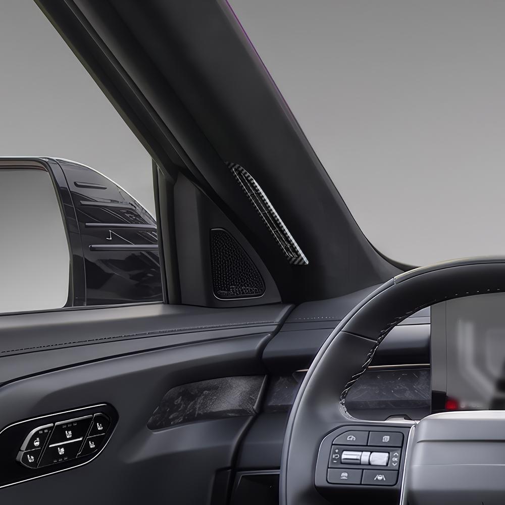 Carbon Fiber Front Upper Vent Cover Trim Car Interior Decor Accessories For Kia Telluride 2027 Car Supplies