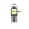 10ks T10 W5W 194 501 LED Canbus Bez chyby Osvětlení interiéru vozu T10 26 SMD 4014 Čip Čistě bílá Podsvícení přístrojové desky B