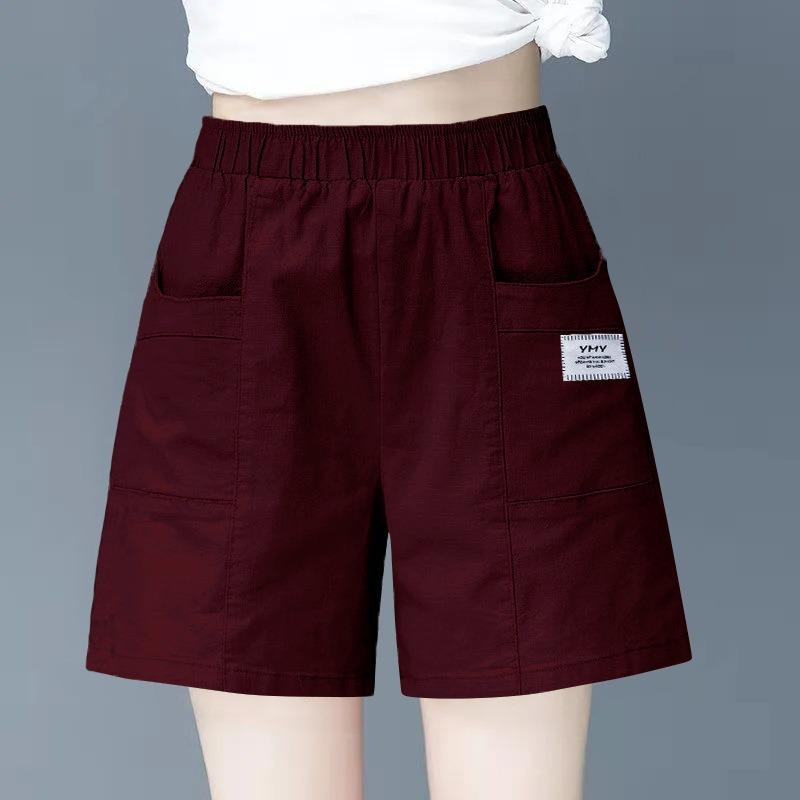 Summer Shorts Women's High Waist Wide Leg Pants Thin Loose Fifth Pants Ins Fashion Leisure Sports Commute