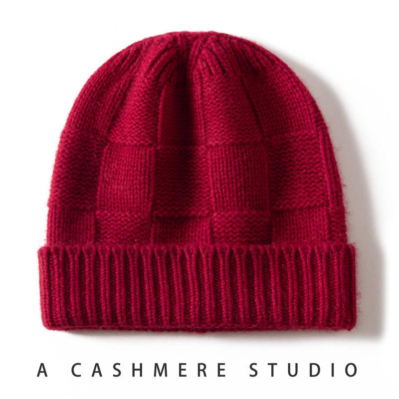 Cashmere Thickened Versatile Warm Ear Protector Minimalist Wind Cold Hat Fleece Hat Knitted Hat Men and Women