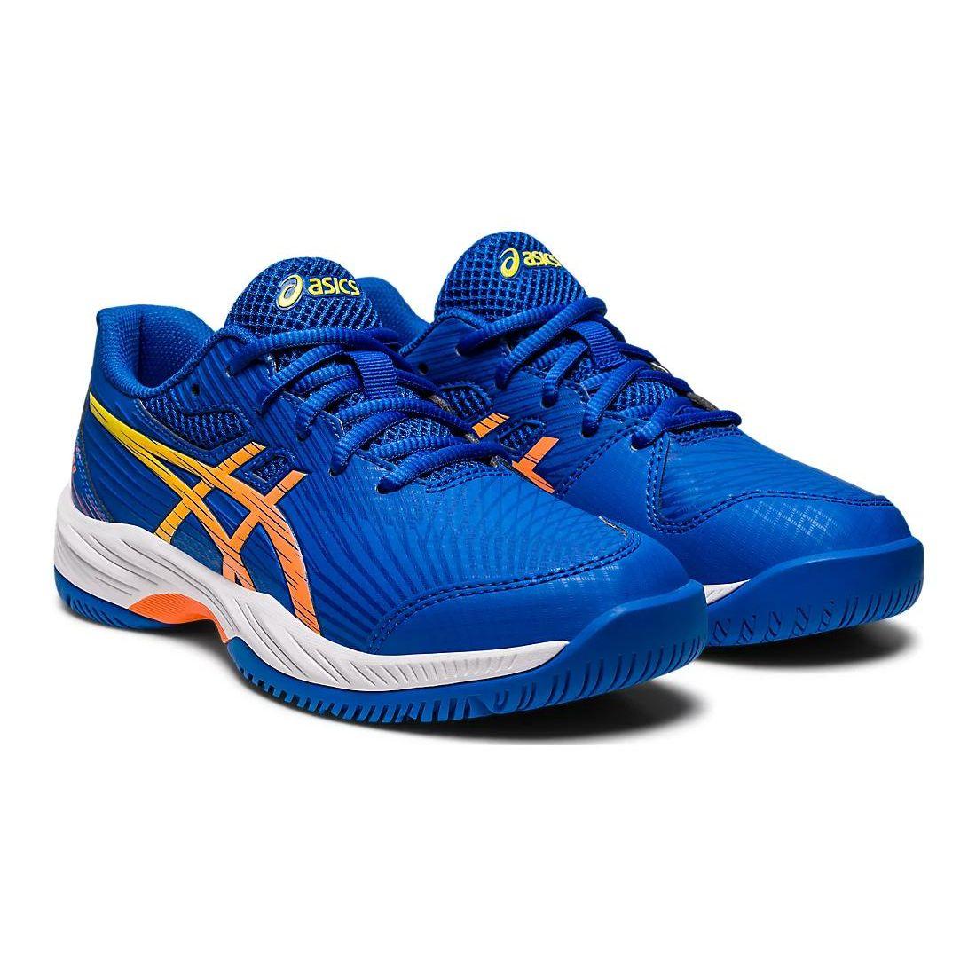Детские кроссовки ASICS Gel Game 9 GS Novak Pack Blue Tuna-Blue Sun-Peach 1044A060-960 — фото 3