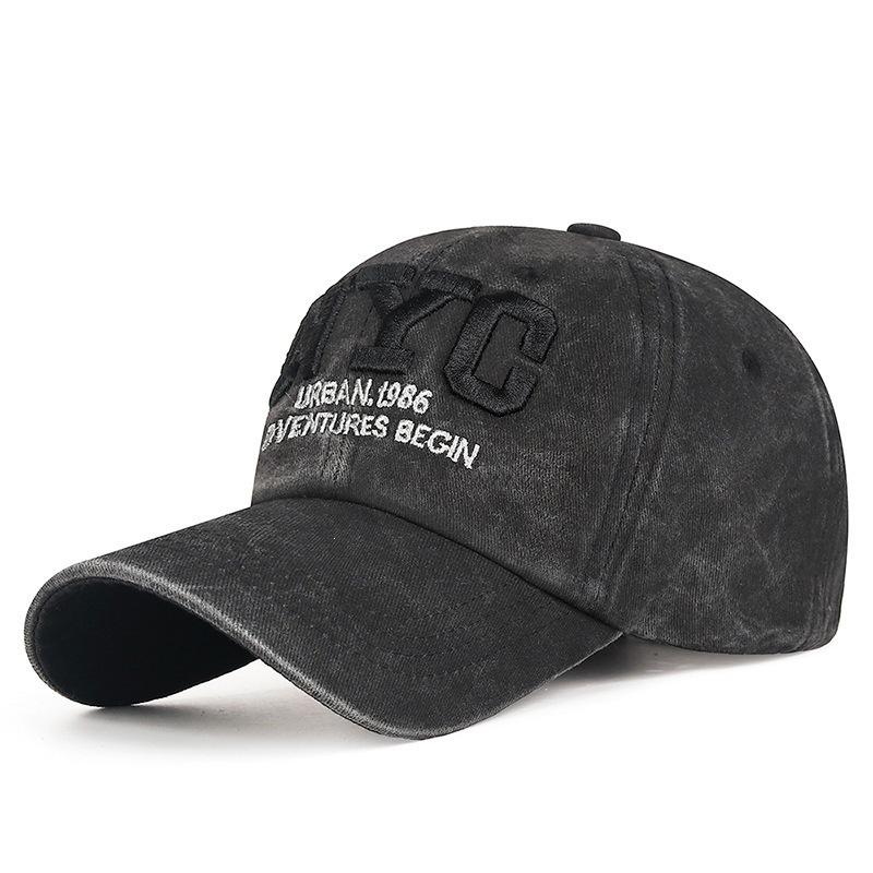 Autumn Out Men's Cap Versatile Visor Fashion Hat Letter Embroidery Baseball Cap Retro New Travel