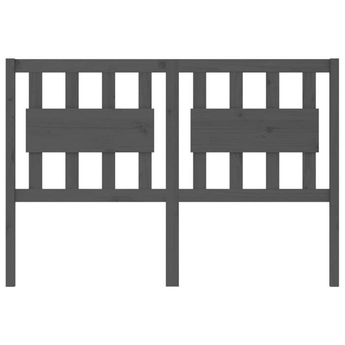 VidaXL Tête de lit Gris 125,5x4x100 cm Bois massif de pin 818562