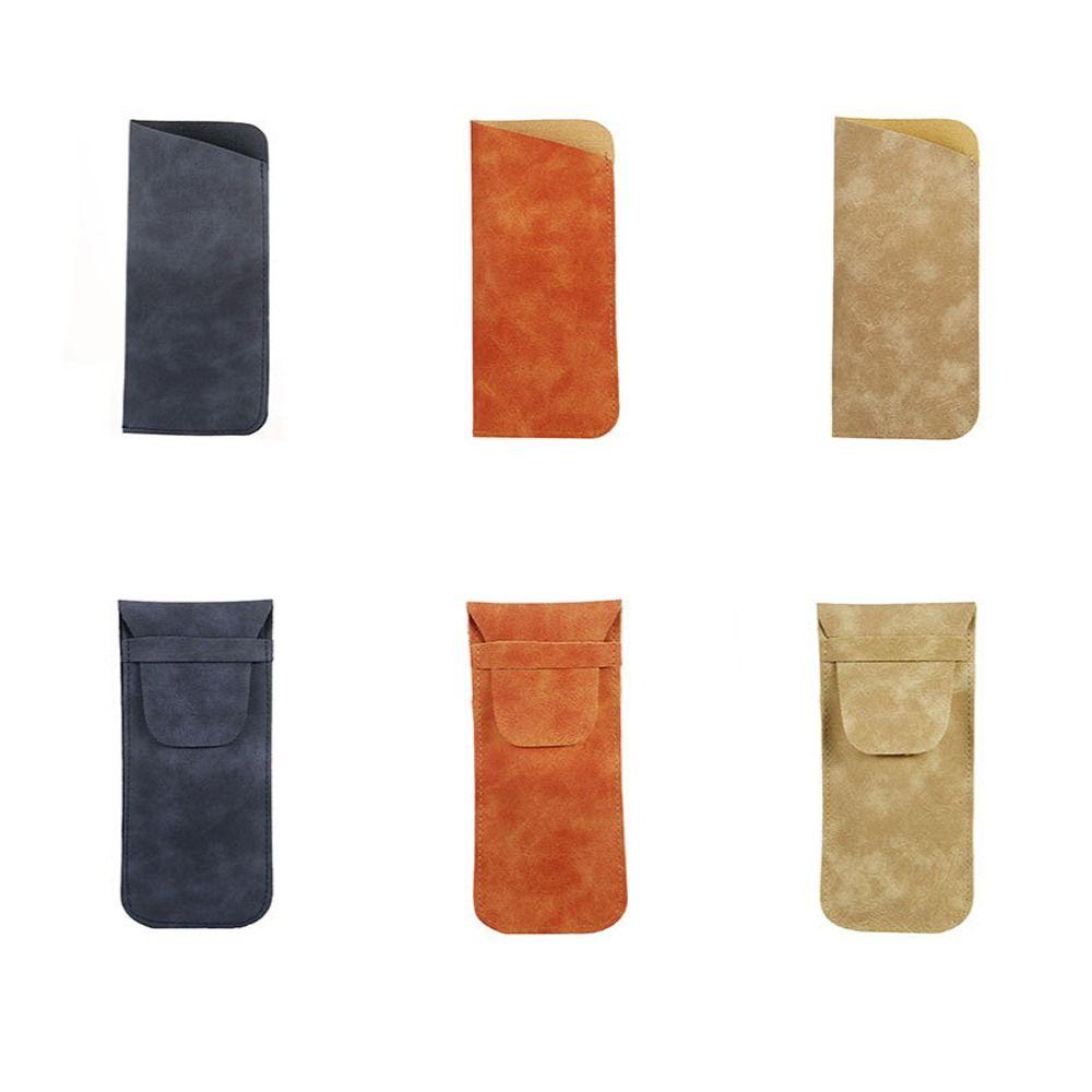 Covered Sunglasses Bag Velvet Lining Eyeglasses Holder PU Leather Glasses Bag  Jewelry Packing