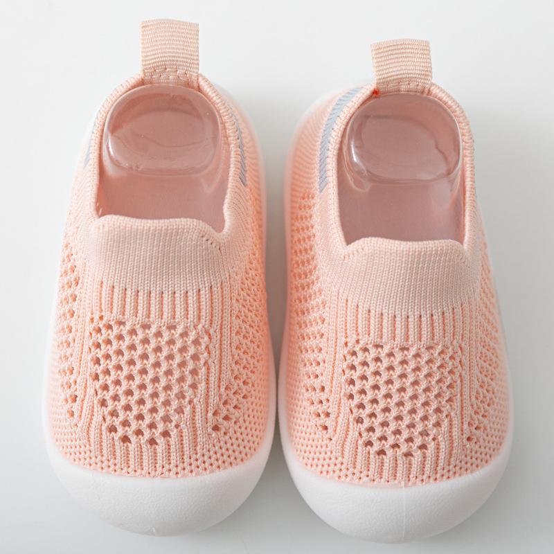 

Детские летние сандалии: Детская обувь с мягкой подошвой и дышащей сеткой для малышей 1-3 лет, для мальчиков и девочек 14.8CM розовый