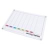 Acrylic Weekly Planner Transparent Colorful Magnetic Weekly Planning Board Memo Board for Home