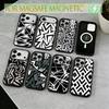Geometric Pattern  Phone Case For iPhone17,16,15,14,13,12,11 Plus,Pro Magnetic For Magsafe Wireless Charging