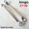 Conjunto de Chaves Hexagonais Duplas Kingo 6*7-30*32 CR-V Cromo-Vanádio, Acabamento Fosco