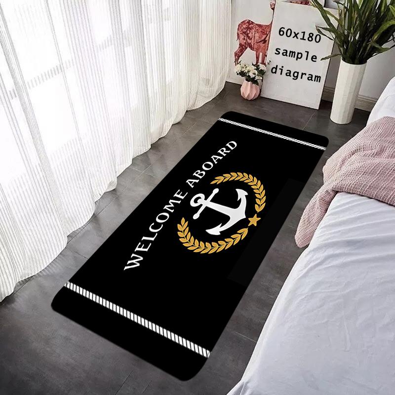 Entrance Doormat Sailor Navigator Anchor Rudder Balcony Rugs Living Room Carpet Foot Mats Bath Rug Floor Mat Non-slip Home Decor