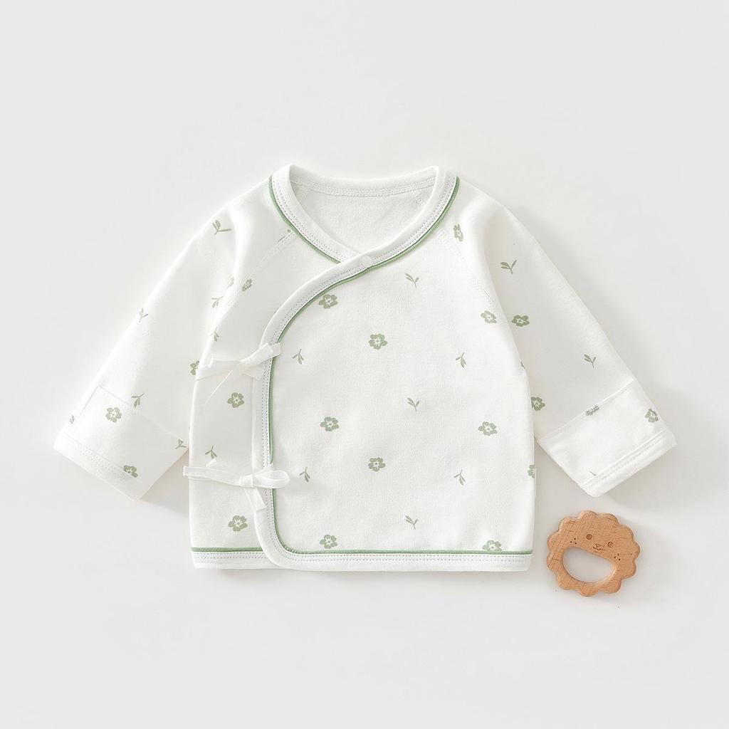 Newborn Baby Long-Sleeve Pure Cotton Top - 0-3 Months, Spring/Autumn