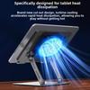 Foldable Cooling Fan Tablet Bracket 360 ° Rotatable Tablet Radiator Bracket  Live Stream