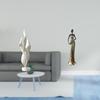 Feather Sculpture Modern Statue Resin Collection African Figurine Tribal Lady Vintage Art Crafts
