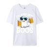 I Im Just Here For The Boos Funny Halloween Ghost Personalized Autumn Pure Cotton Tops & Tees Crazy T Shirts