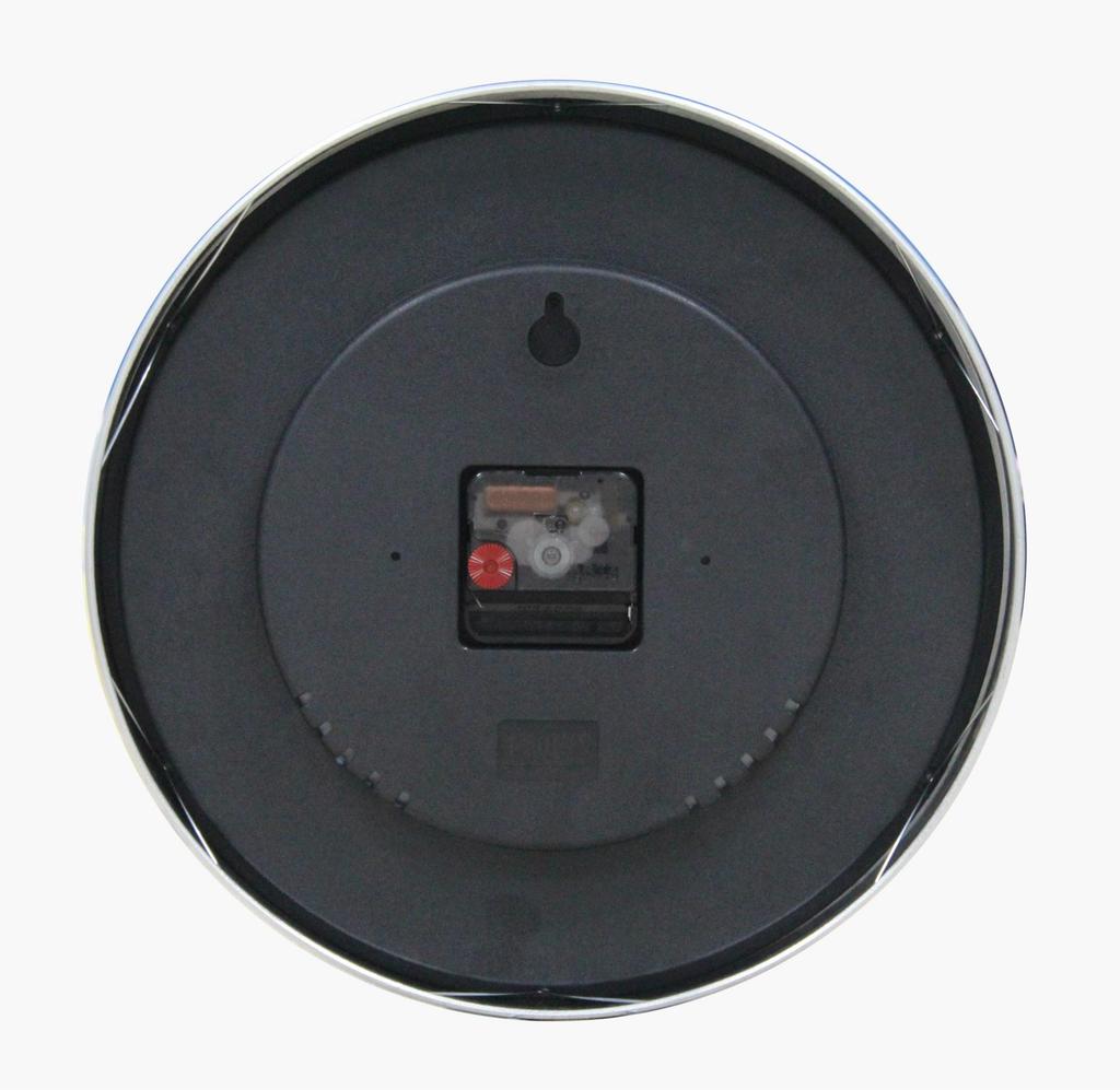 12" Minimalist Silent Metal Wall Clock - Round, Stylish, Simple Home Design, Customizable