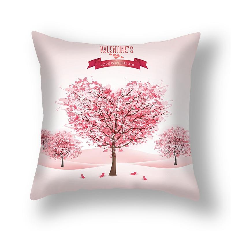 New Valentine's Day Pillow Cover Home Pillow Cushion Sofa Cushion Linen Pillow Cover