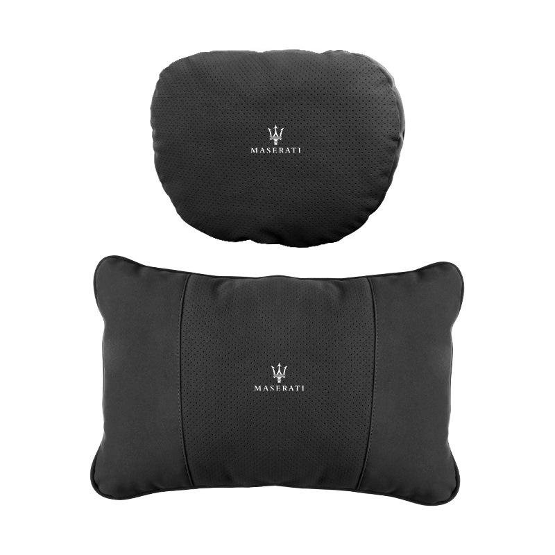 Maserati Levante & Ghibli Maybach Headrest Neck Pillow & Lumbar Support