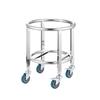 HPMILY Commercial Stainless Steel Insulated Bucket Trolley