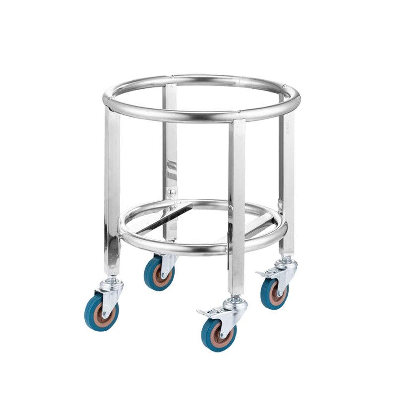 HPMILY Commercial Stainless Steel Insulated Bucket Trolley