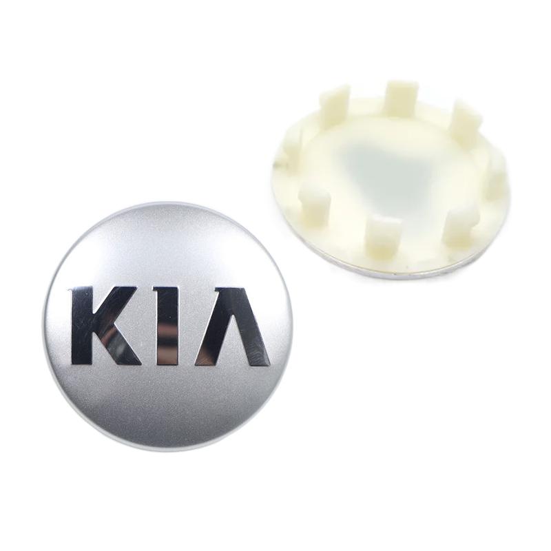 4Pcs 58mm Car Wheel Center Hub Caps Emblem Decorative Cover For KIA EV9 EV6 Stinger Niro K5 K9 Sorento Ceed Sportage Forte RIO