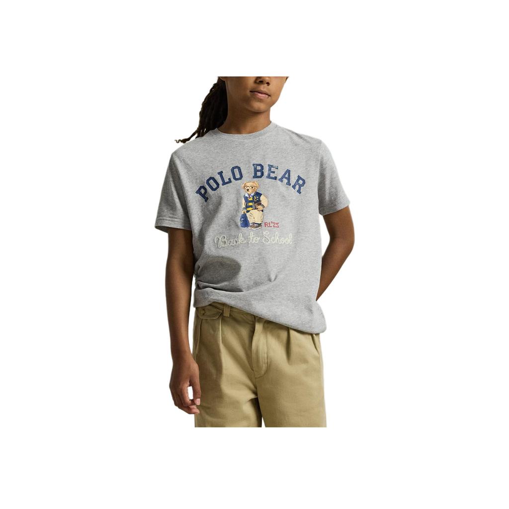 Polo Ralph Lauren Logo Letter Crew Neck Short Sleeve T-Shirt Kids Tops 323981178-001
