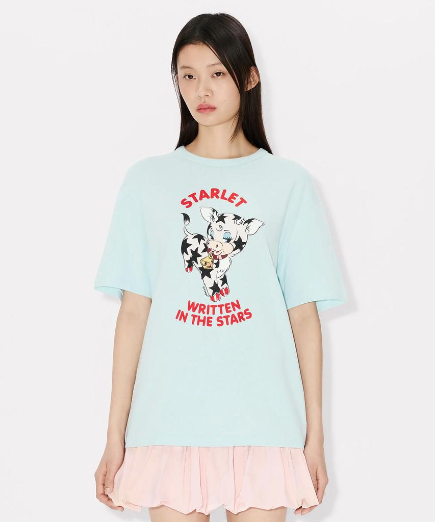 Kenzo Unisex Kenzo Cartoon Genderless Slim T-Shirt_K265Amtc09Aqx