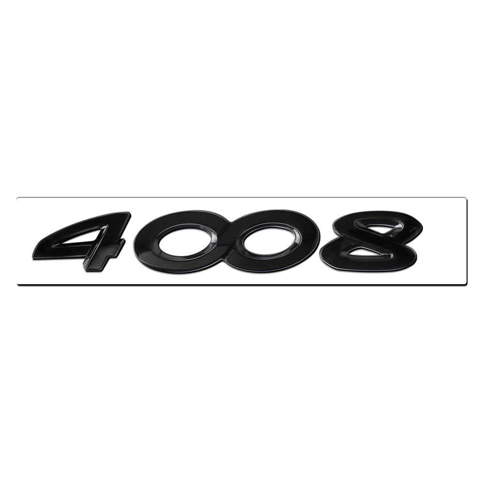 For New Peugeot 206 207 301 307 308 408 508 2008 3008 4008 5008 RCZ 1Pcs ABS Car Badge Sticker Car Body Trunk Decoration Sticker