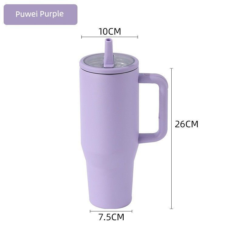 40Oz Cup Large Capacity Vacuum Cup Large Capacity Foldable Cup with Straw Accompanying Car Best Selling Large Ice Cup