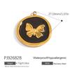 Cross-border Stainless Steel Jewelry Accessories Heart-shaped Flower Pendant Accessories Platedaccessories for Women