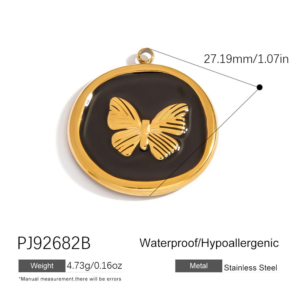 Cross-border Stainless Steel Jewelry Accessories Heart-shaped Flower Pendant Accessories Platedaccessories for Women