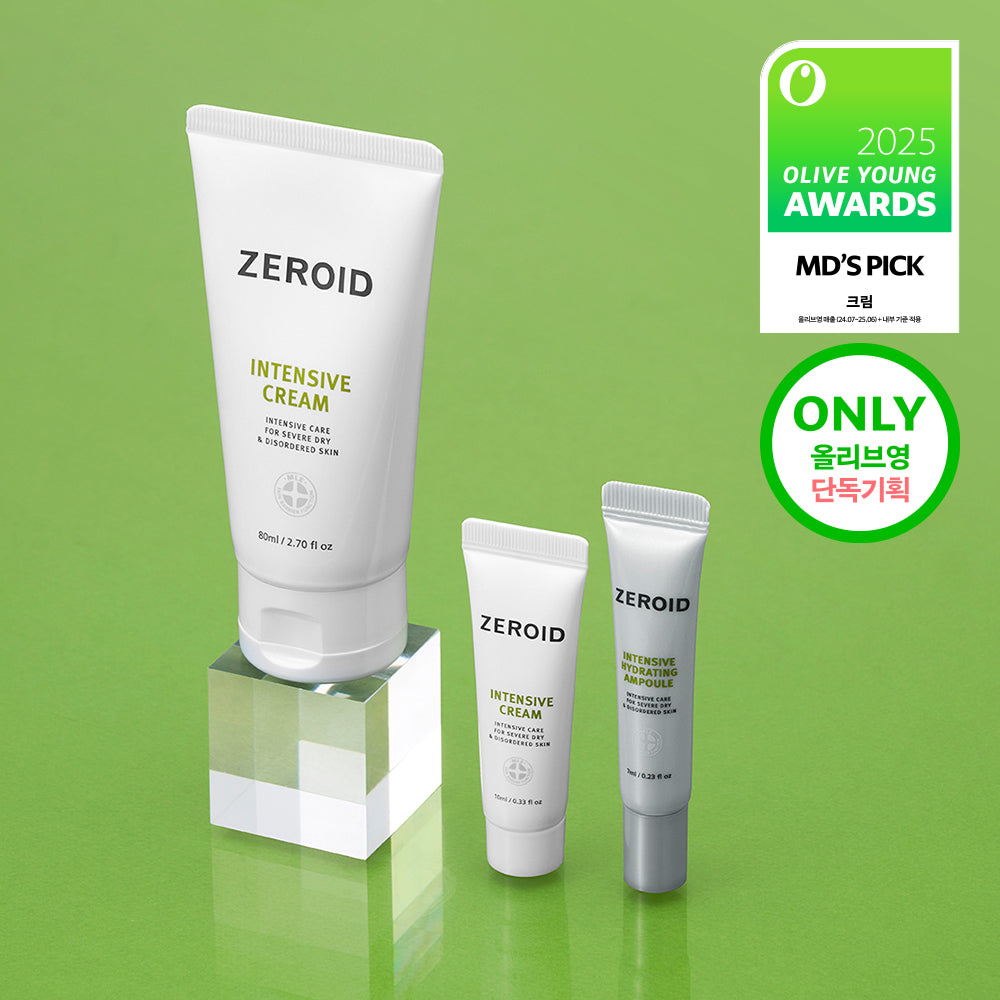 ZEROID Intensive Cream 80ml (+Intensive Cream 10ml +Ampoule 7ml) Main Product + Cream Toner 25ml