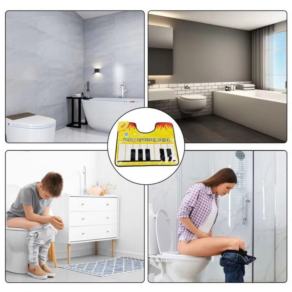 Floor Mat Toilet Piano Mat Potty Piano Electronic Musical Toys Creativity Toe Music Keyboard  Baby
